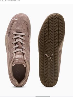 PUMA Speedcat  Chrome Lace Up  Women pink grey Sneakers Casual Shoes